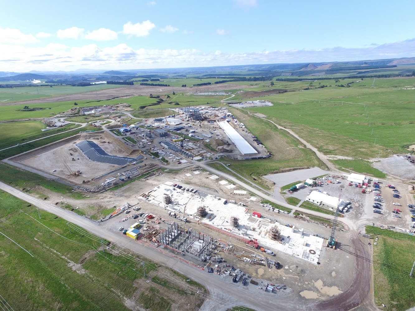 tuatara steamfields aerial photo Cassidy Construction