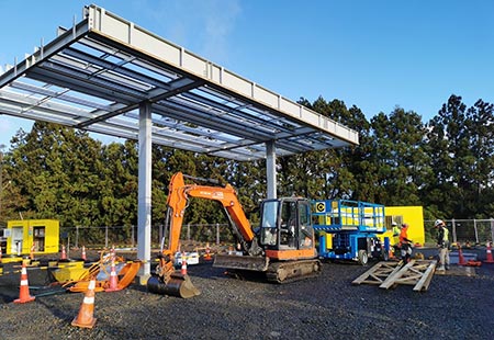 during construction caltex riverhead cassidy construction