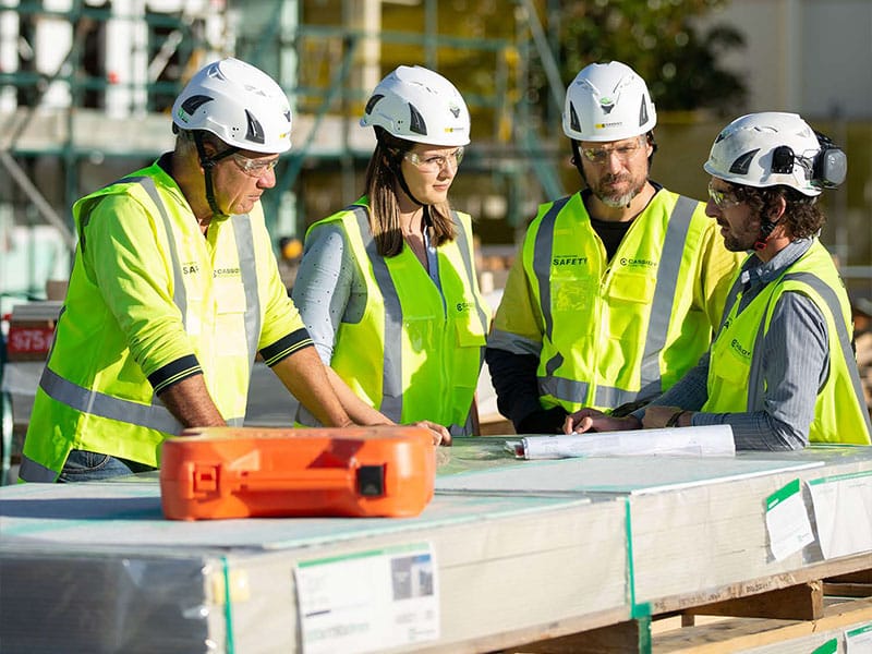 cassidy construction team members on site