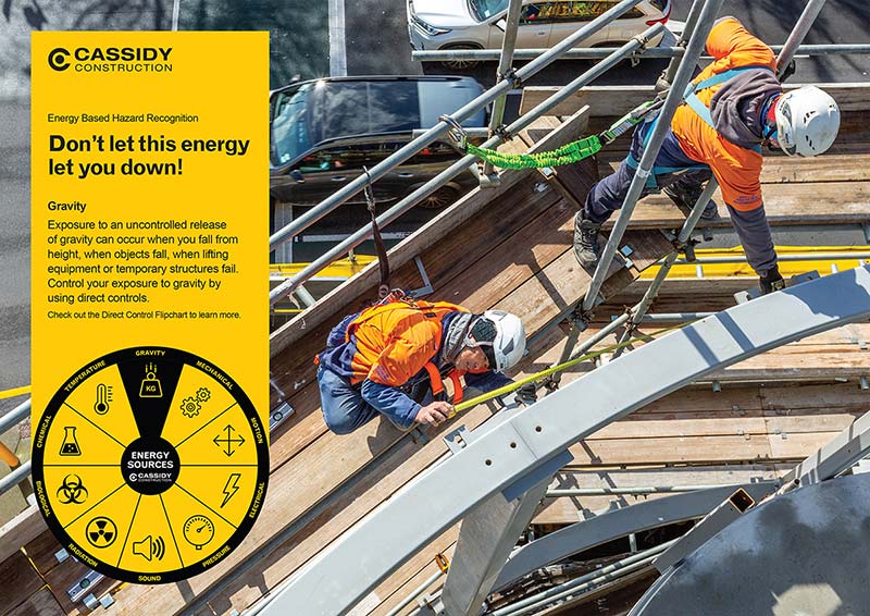 energy based hazard recognition poster energy cassidy construction