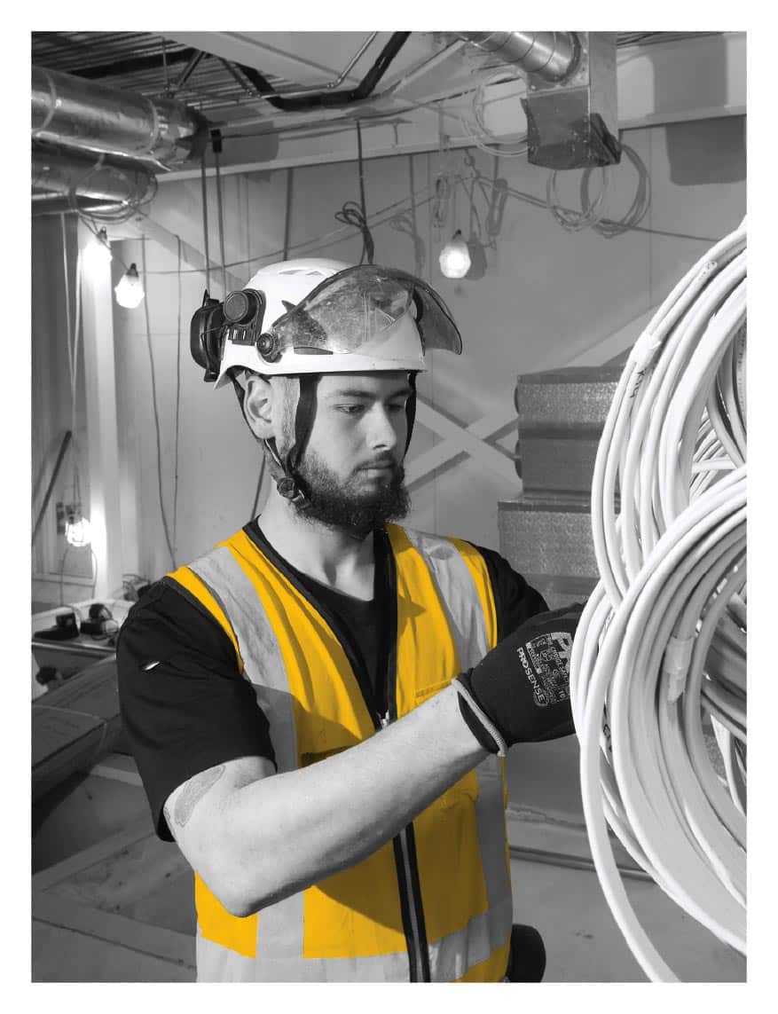 cassidy construction electrical subcontractor at work