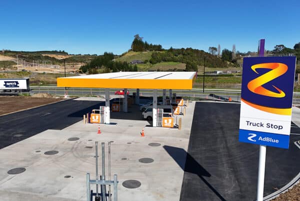 Z Tauriko view of finished service station