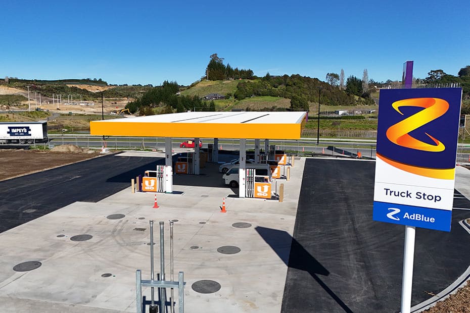 Z Tauriko view of finished service station