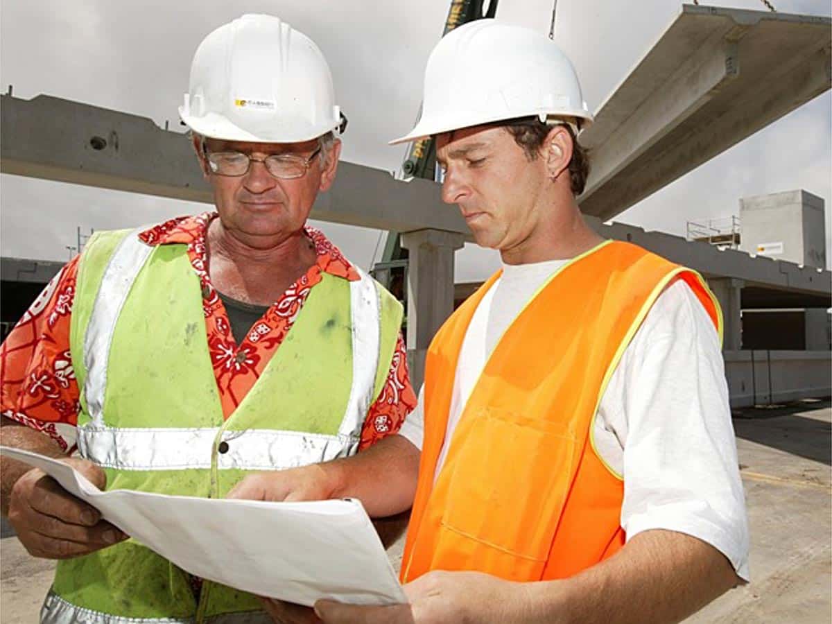 early photo of brendon vincent on site with cassidy construction