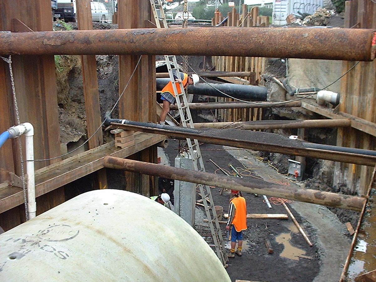 early 2000s construction site cassidy construction