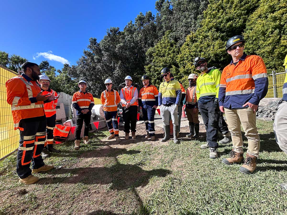 watercare leadership charter on-site meeting