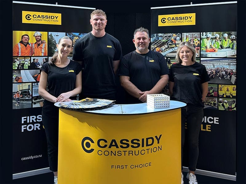 cassidy team at the auckland university engineering expo