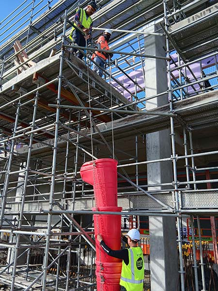 MAGS student Daniel on site with Cassidy Construction