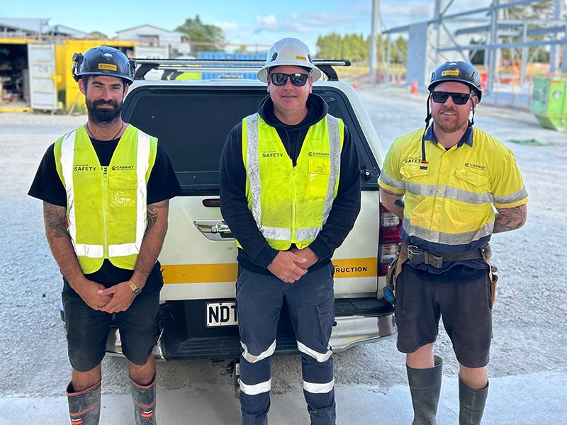 cassidy team on site at Liston College Auckland