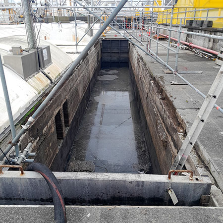 Close up view of a Primary Sedimentation Tank Watercare Māngere