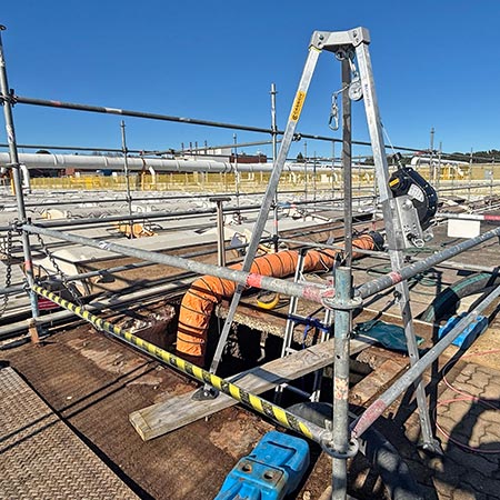 Work in progress on Primary Sedimentation Tanks Māngere