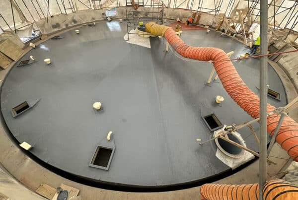 rosedale digester 4 tank roof