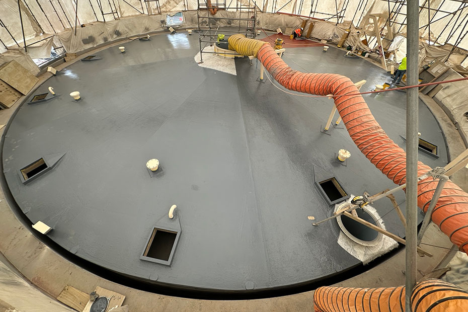rosedale digester 4 tank roof