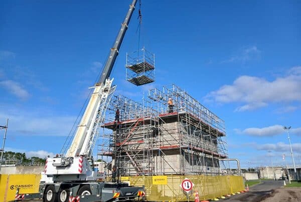 Māngere Waste Water Treatment Plant Splitter Box 1 scaffolding