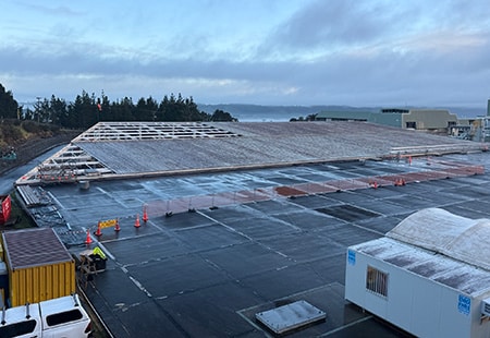 Reroof project at Ardmore Wastewater Treatment Plant