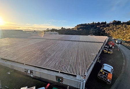 b2 tank roof at Ardmore Water Treatment Plant