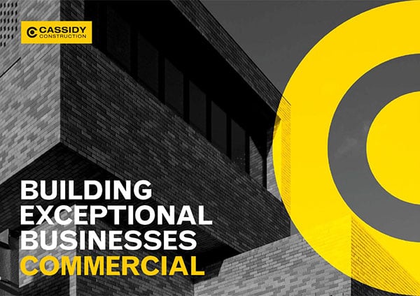 Cassidy Construction capability brochure cover Commercial