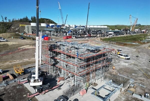 M3 vessel civil works at Te Mihi power station by Cassidy Construction