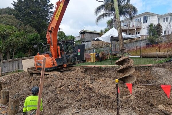 drilling holes for piles cassidy construction