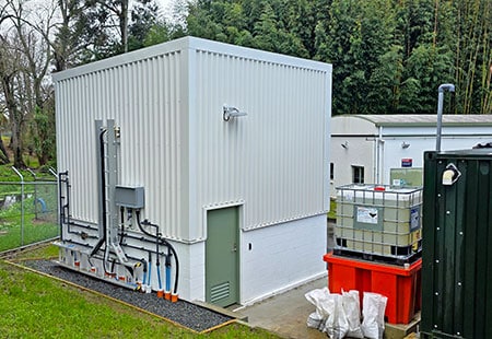 finished water treatment plant at pukekohe