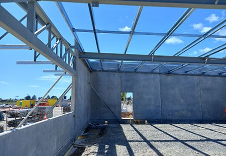 slab walls and structural steel bp bruce road