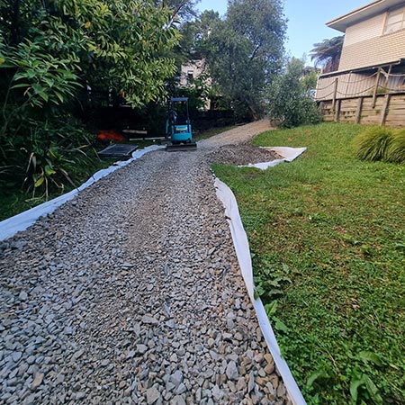 remedial works for watercare in a residential zone at atkinson road