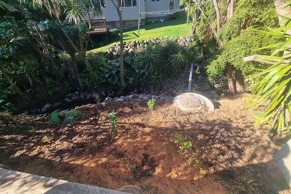 waste water pipe after remedial works by cassidy construction