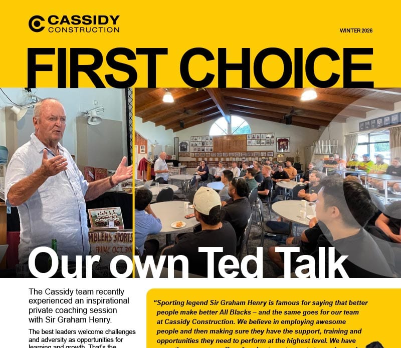 Cassidy Construction Winter 2026 Newsletter
