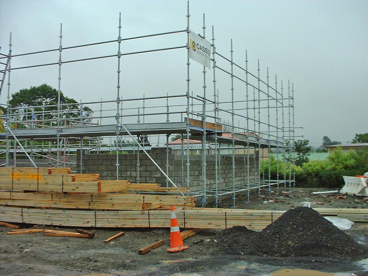 An early Cassidy Construction service station project