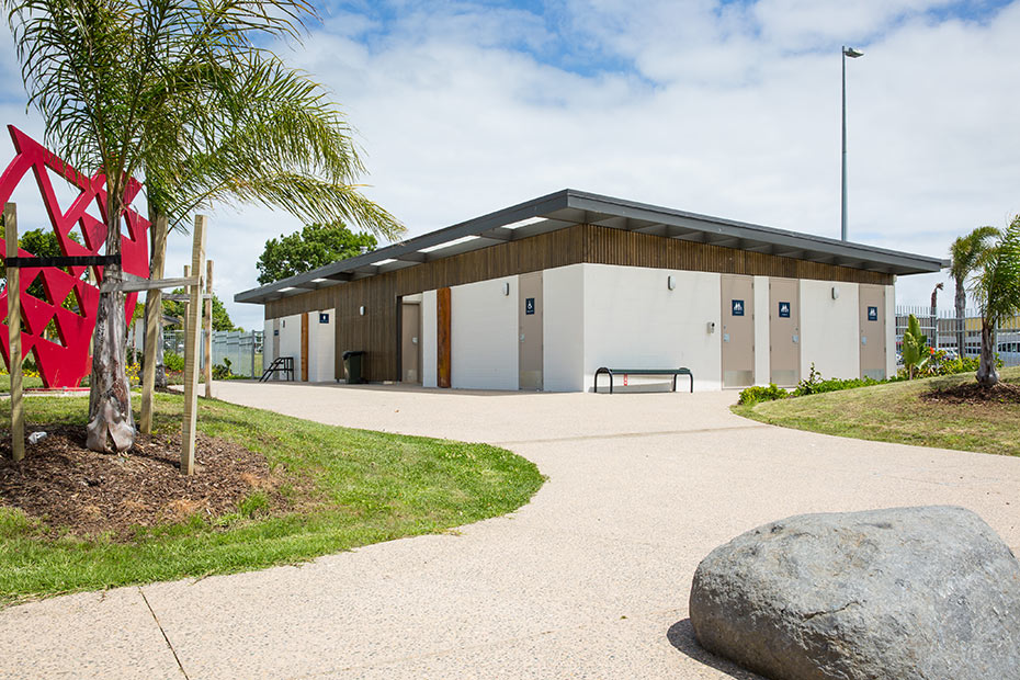 Change rooms and landscaping at Moana Nui-a-Kiwa