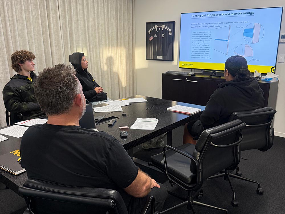 Structured training at Cassidy Construction
