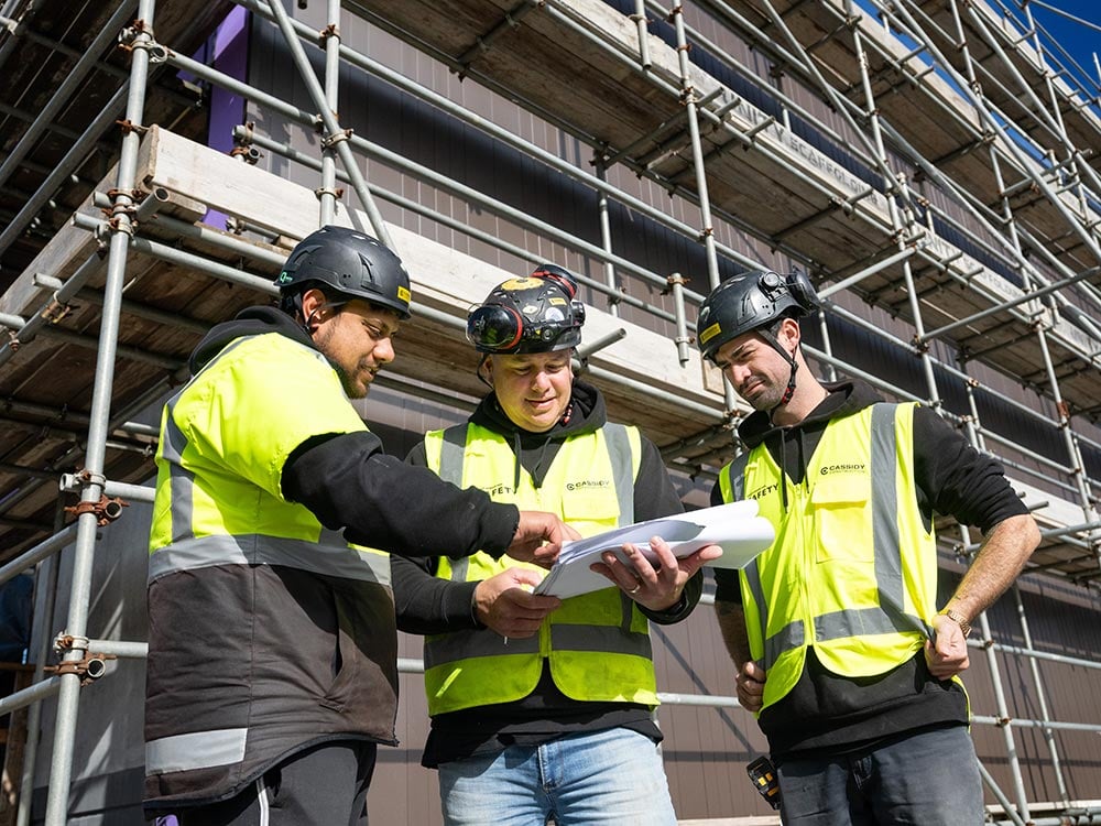 We keep developing our senior people at Cassidy Construction