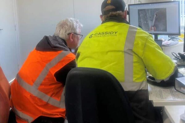 ISO 9001 Quality Auditor in site office with Cassidy Construction